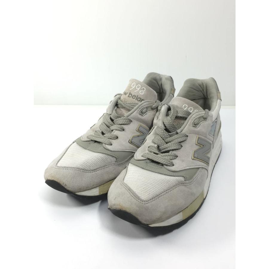 NEW BALANCE◇998/USA製/ローカットスニーカー/26cm/GRY/スウェード