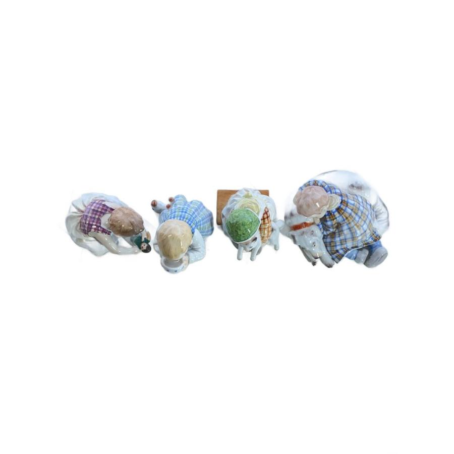 Meissen◇ミニチュア人形ヘンチェル4体セット/生誕150周年記念