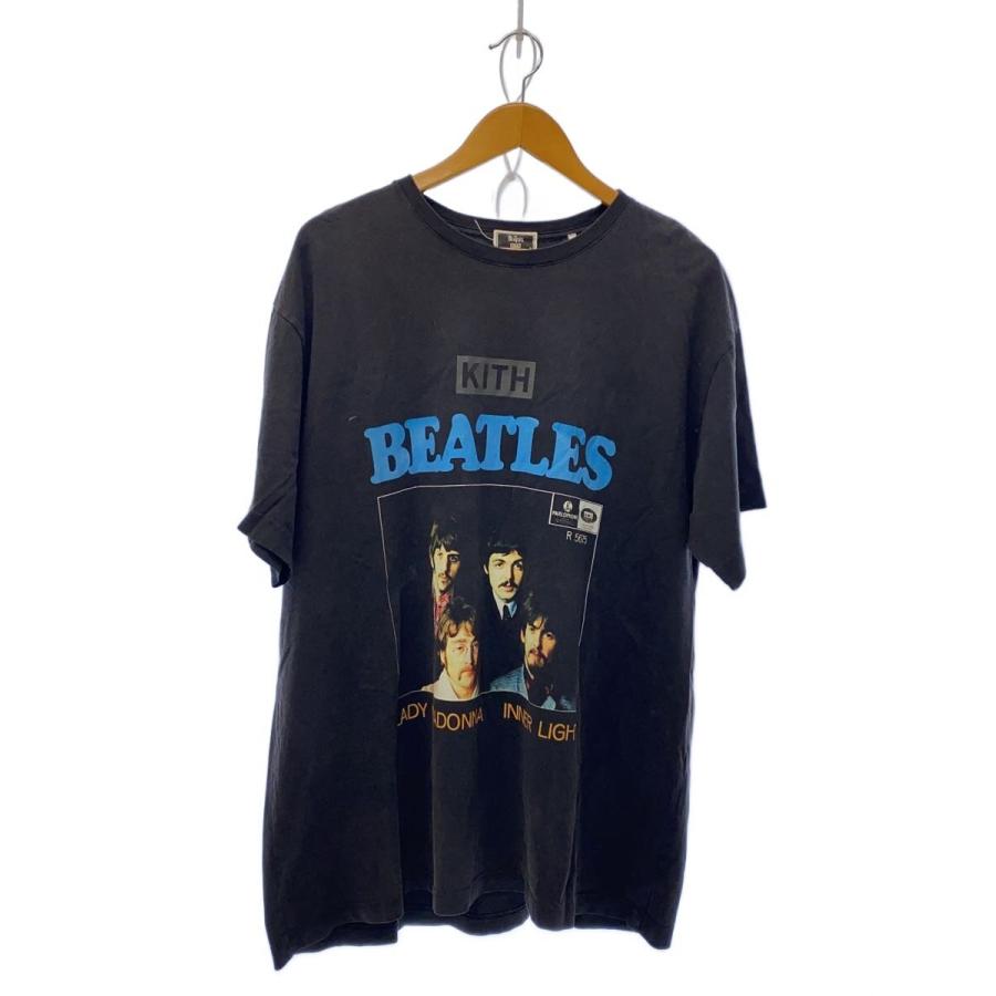 KITH◇Beatles/Tシャツ/XL/コットン/BLK/プリント/23-071-060-0152-2-0