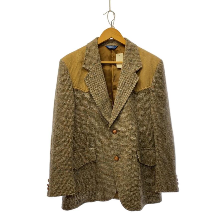 PENDLETON ツイード USA製 ウール テーラード エルボーパッチ PENDLETON◇70〜80s/ツイードジャケット/エルボーパッチ/テーラード