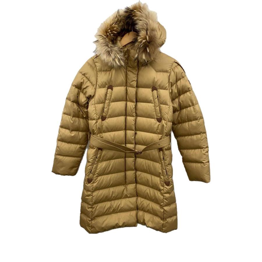 AIGLEエーグル　ダウンジャケット　ラクーン　ブラウン　ロング丈　軽量　M AIGLEエーグル ダウンジャケット ラクーン ブラウン ロング丈 軽量 M