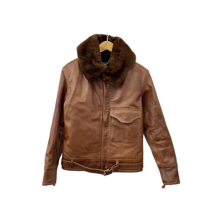 希少■バズリクソンズ　フライトジャケット　B-2 馬革　ブラウン　36 Buzz Rickson's◇B-2/フライトジャケット/36/レザー : セカンド