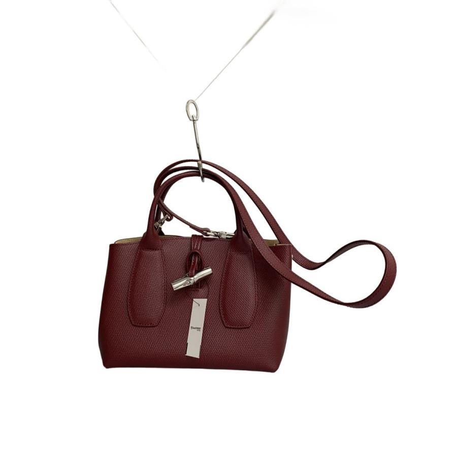 LONGCHAMP◇ロゾ/2Wayミニショルダーバッグ/レザー/BRD : セカンド 