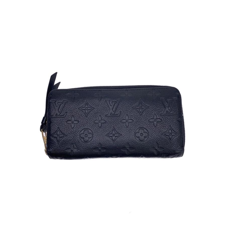 LOUIS VUITTON◇ジッピー・ウォレット/モノグラム/アンプラント/BLK