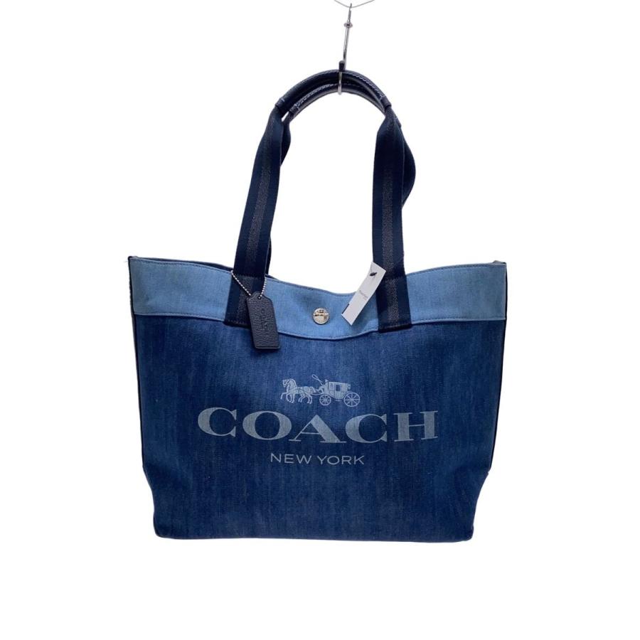 COACH◇トートバッグ_インディゴ/デニム/IDG// : セカンドストリート