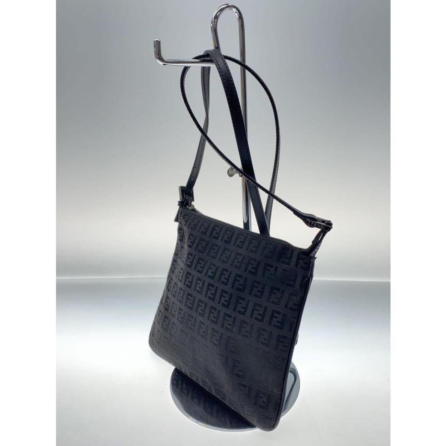 FENDI◇ショルダーバッグ/キャンバス/BLK/総柄/ヤケ有 : セカンド 
