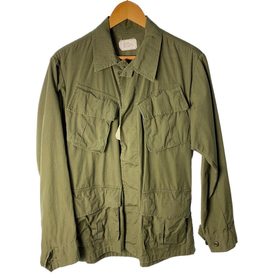 US.ARMY◇ミリタリージャケット/S/コットン/KHK/70s/ジャングル