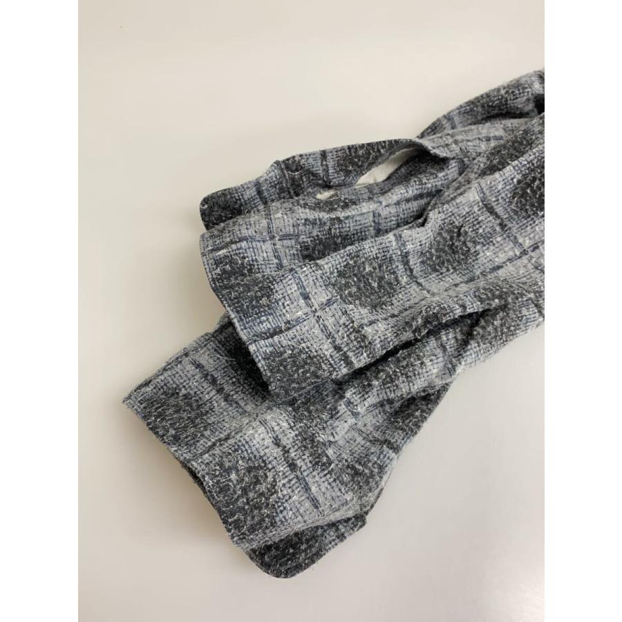 NICENESS◇長袖シャツ/M/シルク/GRY/チェック/NN-1904T14 : セカンド