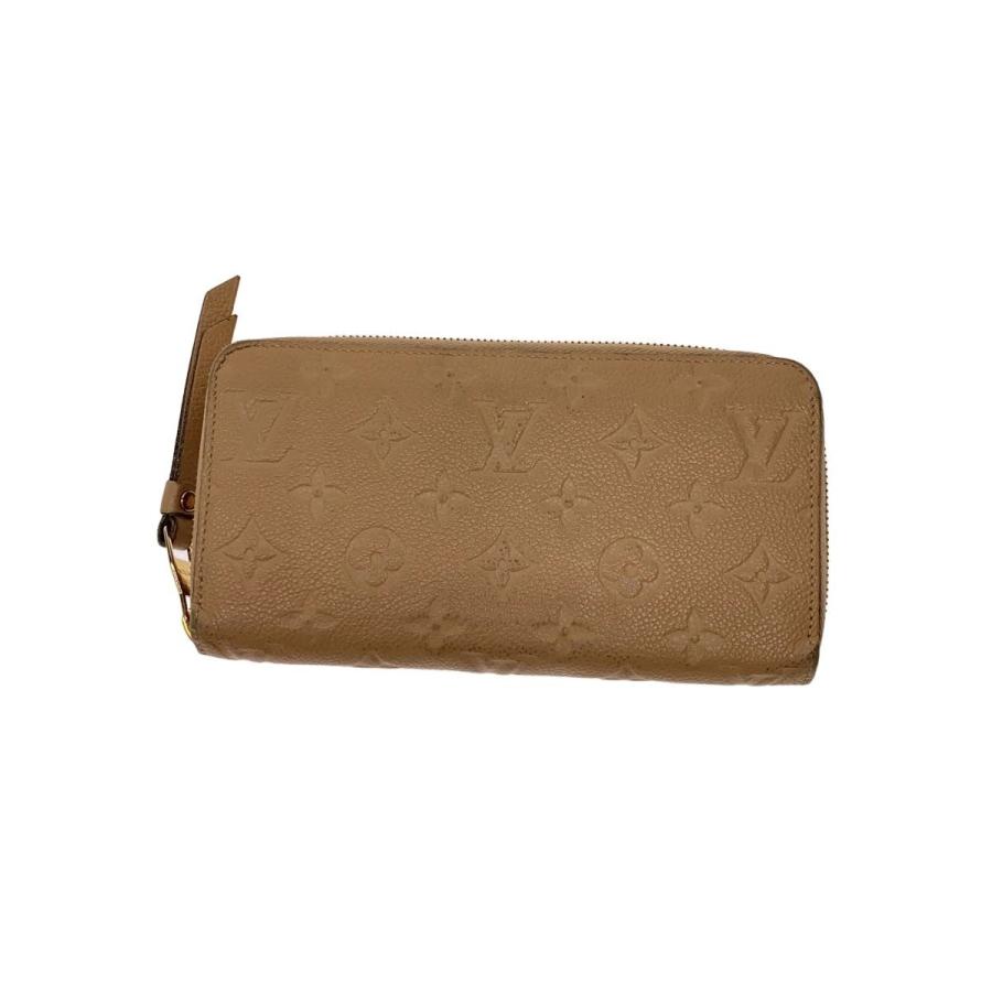 ルイヴィトン モノグラム アンプラント ジッピーウォレット 財布 ライトブラウン LOUIS VUITTON◇ジッピー・ウォレット_モノグラム・アンプラント