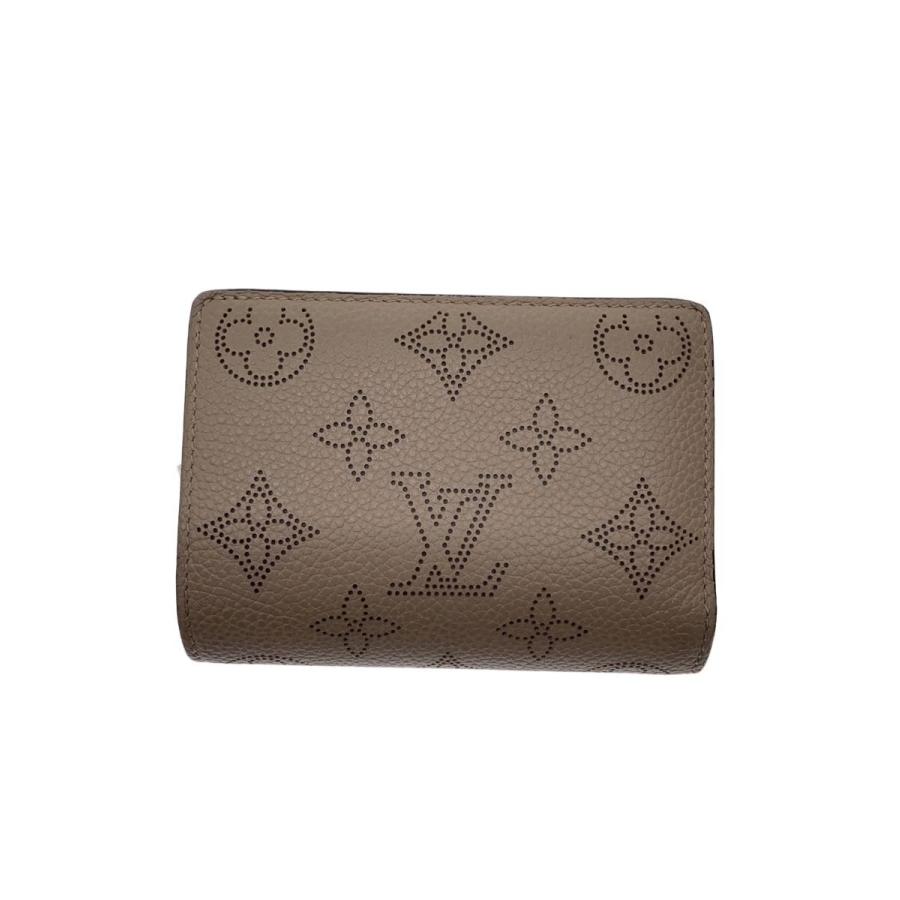 LOUIS VUITTON◇ポルト・フォイユ・クレア_マヒナ/レザー/BEG/総柄