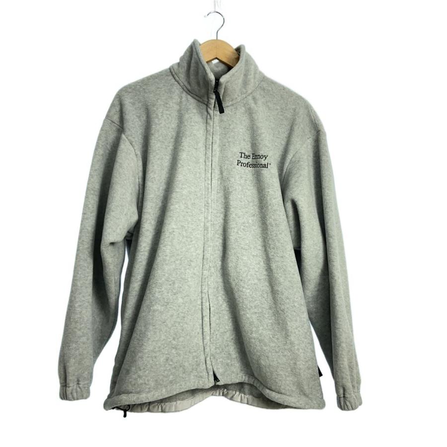 ENNOY◇フリースジャケット/L/ポリエステル/GRY/無地/AW23BRENJK01LP