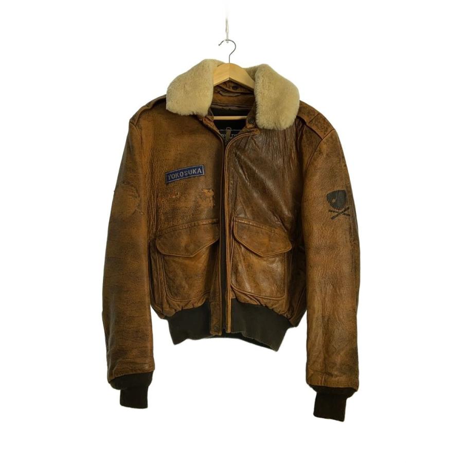 Schott ショット　レザージャケット　サイズ42 フライトジャケット Schott◇フライトジャケット/42/レザー/BRW/73-644-57 : セカンド