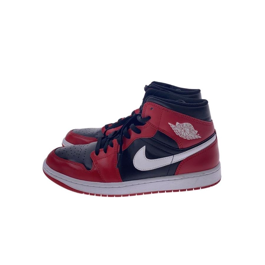 NIKE◇AIR JORDAN 1 MID_エア ジョーダン ミッド/28cm/RED : セカンド 