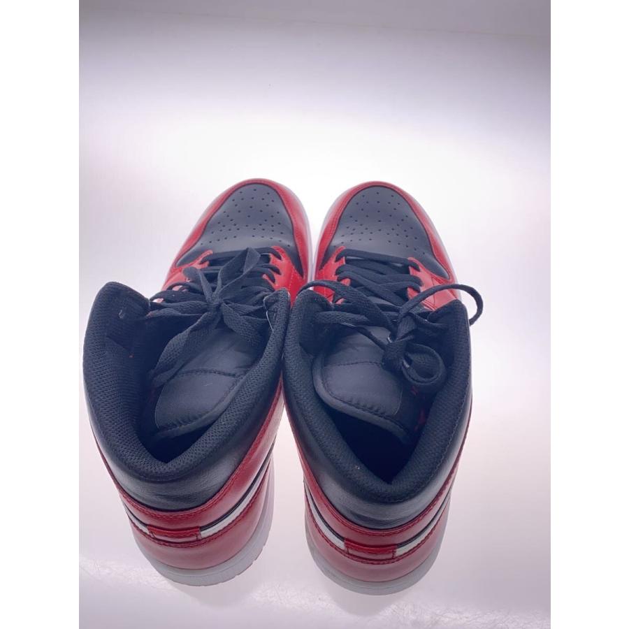 NIKE◇AIR JORDAN 1 MID_エア ジョーダン ミッド/28cm/RED : セカンド