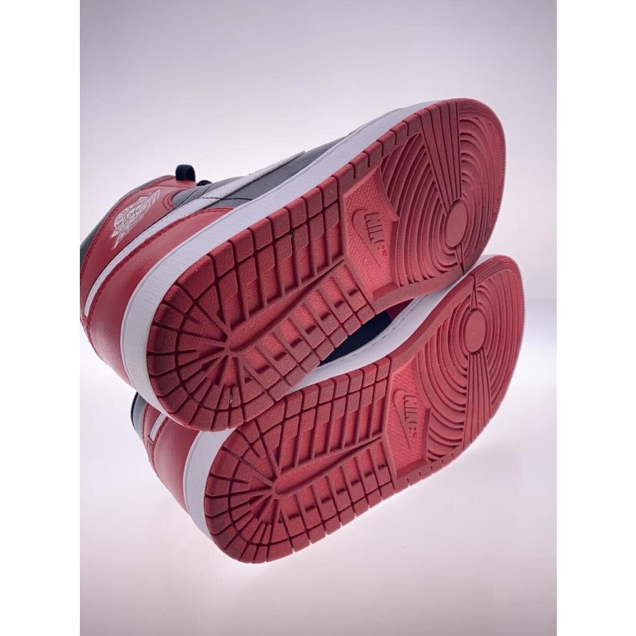 NIKE◇AIR JORDAN 1 MID_エア ジョーダン ミッド/28cm/RED : セカンド