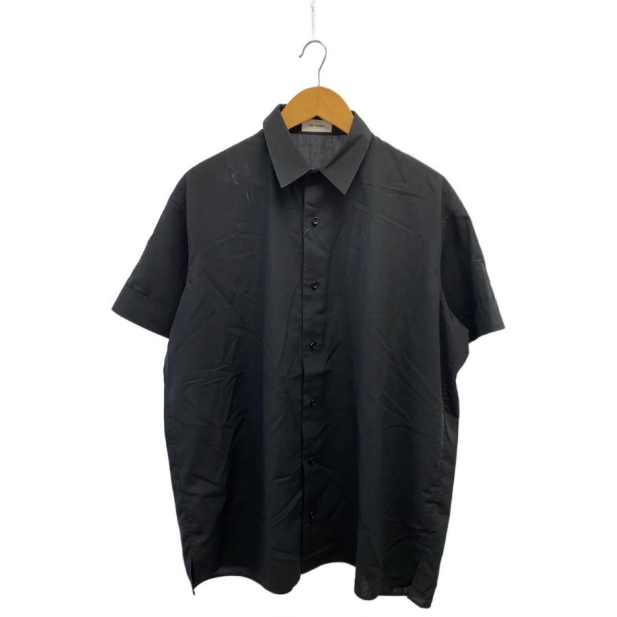 THE RERACS 半袖シャツ 46 25SS-REBL-459-J THE RERACS◇半袖シャツ/46/ポリエステル/ブラック/無地/25SS-REBL-459