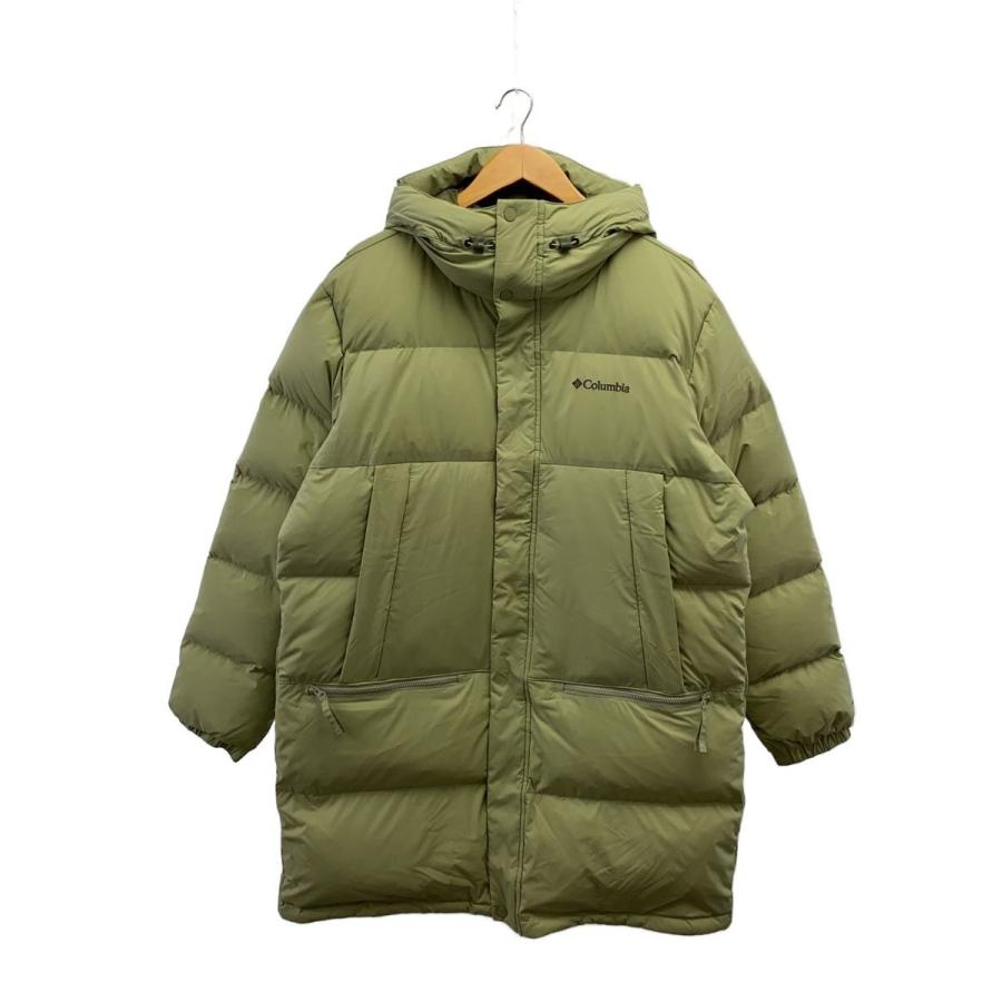 Columbia◇ダウンジャケット/XXL/ナイロン/KHK/無地/222we0994