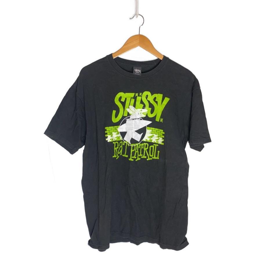 STUSSY◇Tシャツ/L/コットン/BLK/プリント : セカンドストリートYahoo