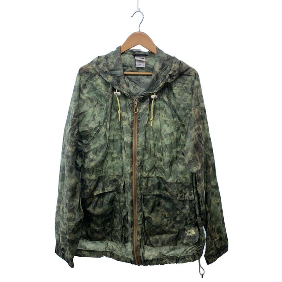THE NORTH FACE◇ジップパーカー/XXL/ナイロン/GRN/カモフラ/NF0A7ZZB