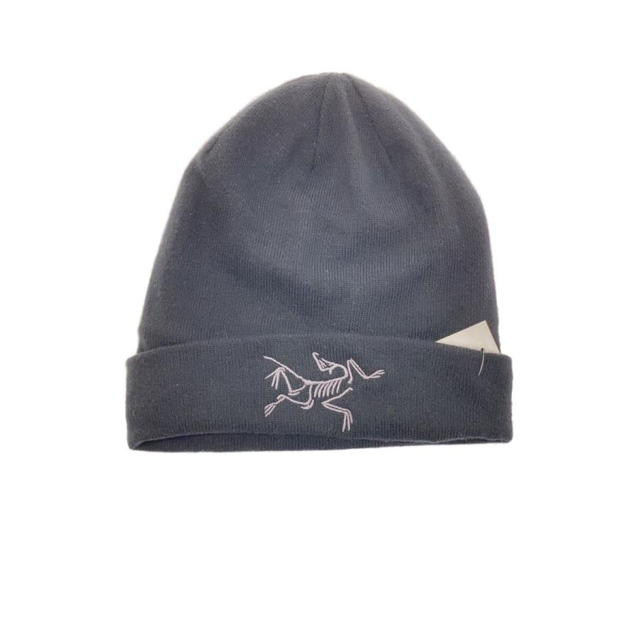 ARC'TERYX◇ニットキャップ/FREE/ポリエステル/BLK/無地/メンズ