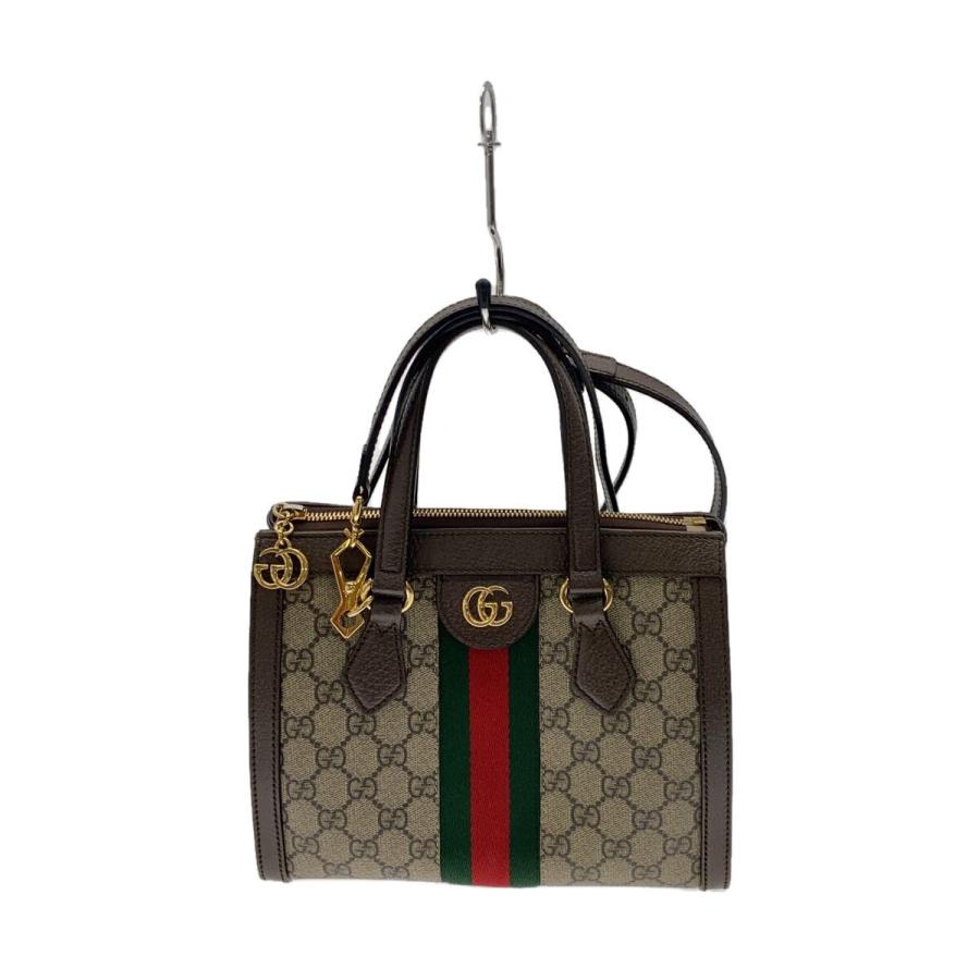 GUCCI◇スモール・トートバッグ_オフィディア_GGスプリーム/--/BRW/総