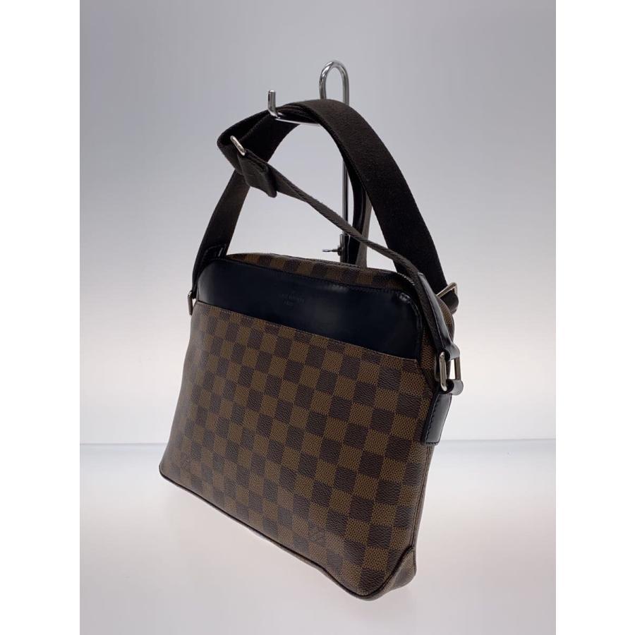 LOUIS VUITTON◇ジェイク・メッセンジャーPM_ダミエ・エベヌ_BRW/PVC 