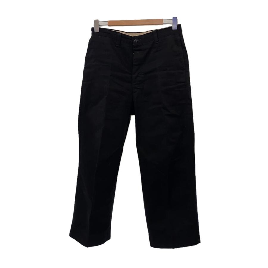 アットラスト　スラックス AtLast&Co.◇スラックスパンツ/32/コットン/ブラック/アットラスト