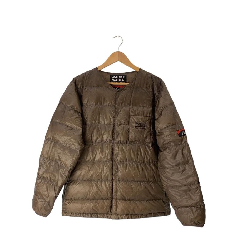 WACKO MARIA◇ダウンジャケット/M/ナイロン/BRW/無地 : セカンド