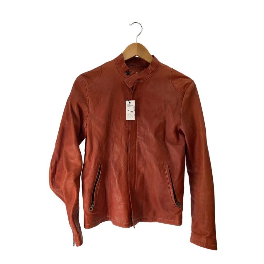 美品　InternationalGalleryBEAMS赤系レザージャケット International Gallery BEAMS◇レザージャケット・ブルゾン/M/羊革/RED