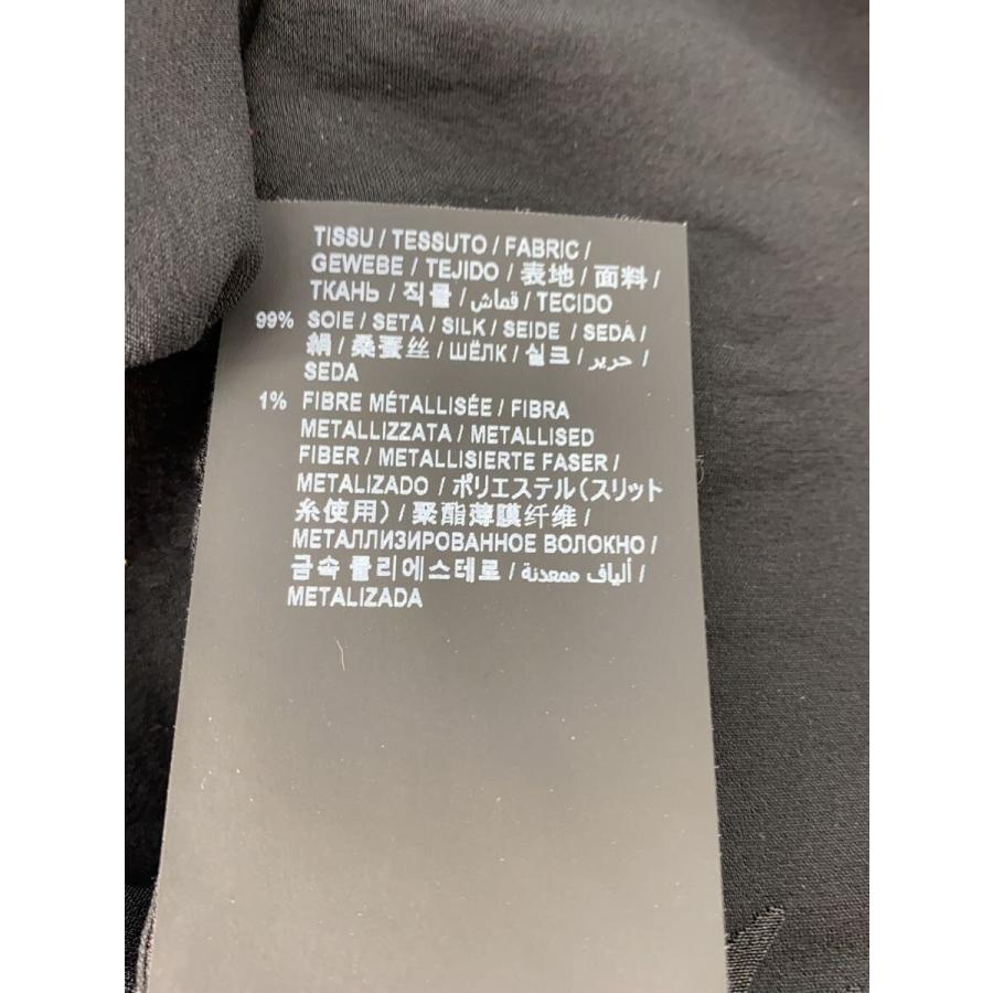 SAINT LAURENT◇サンローラン/長袖シャツ/--/シルク/ブラック