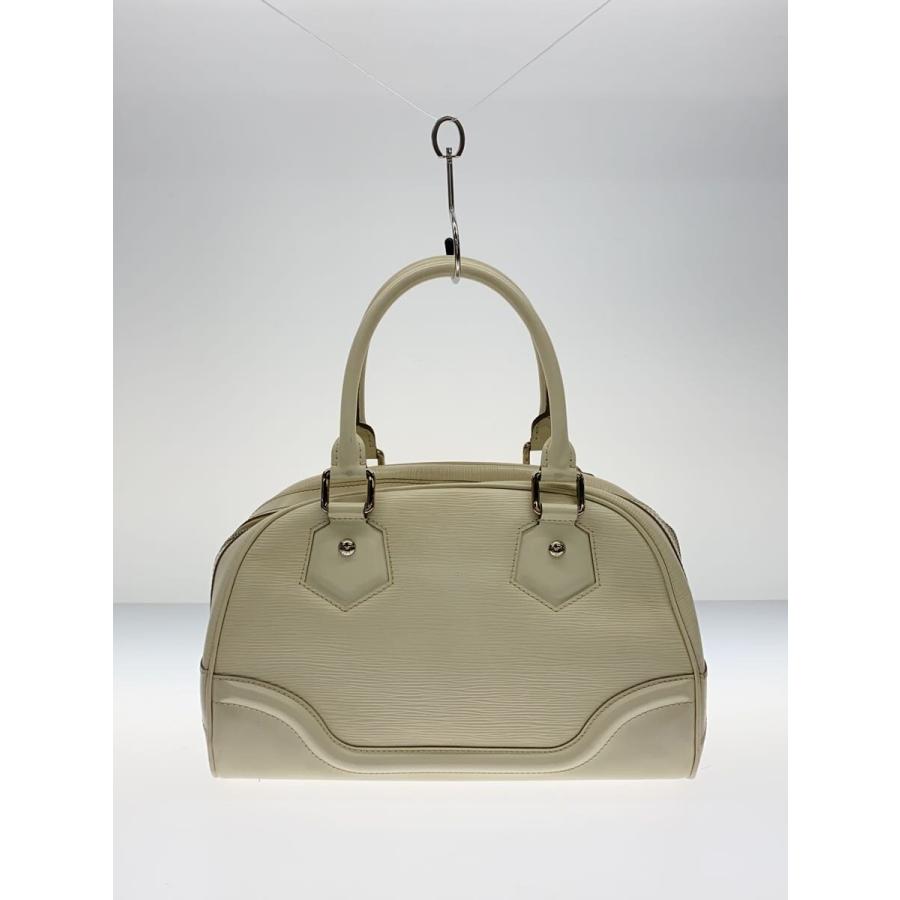 LOUIS VUITTON◇ボーリング・モンテーニュPM_エピ/レザー/WHT