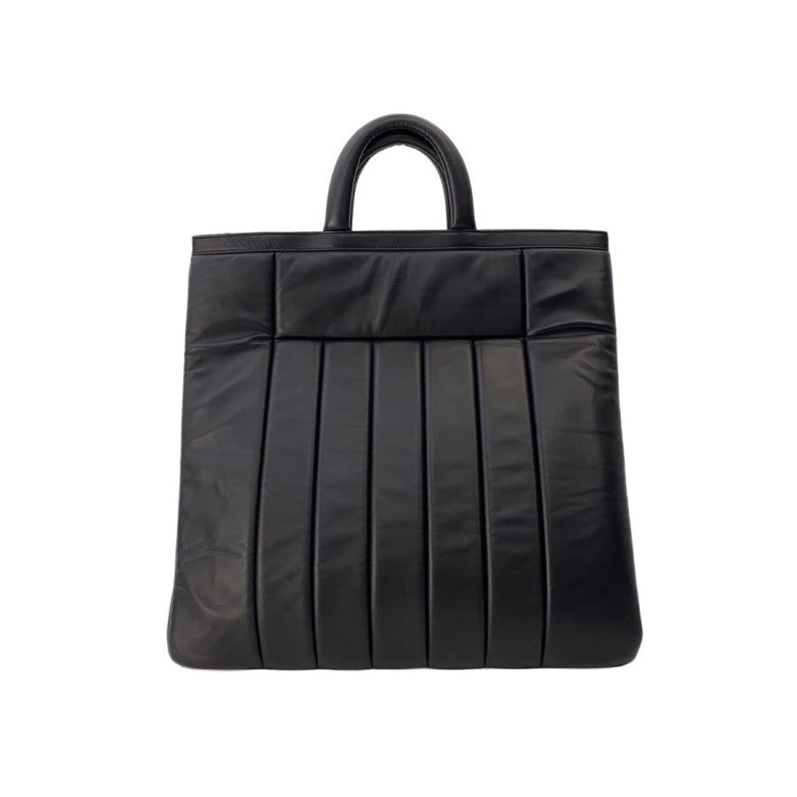 dunhill◇dunhill ダンヒル/トートバッグ/レザー/ブラック/無地