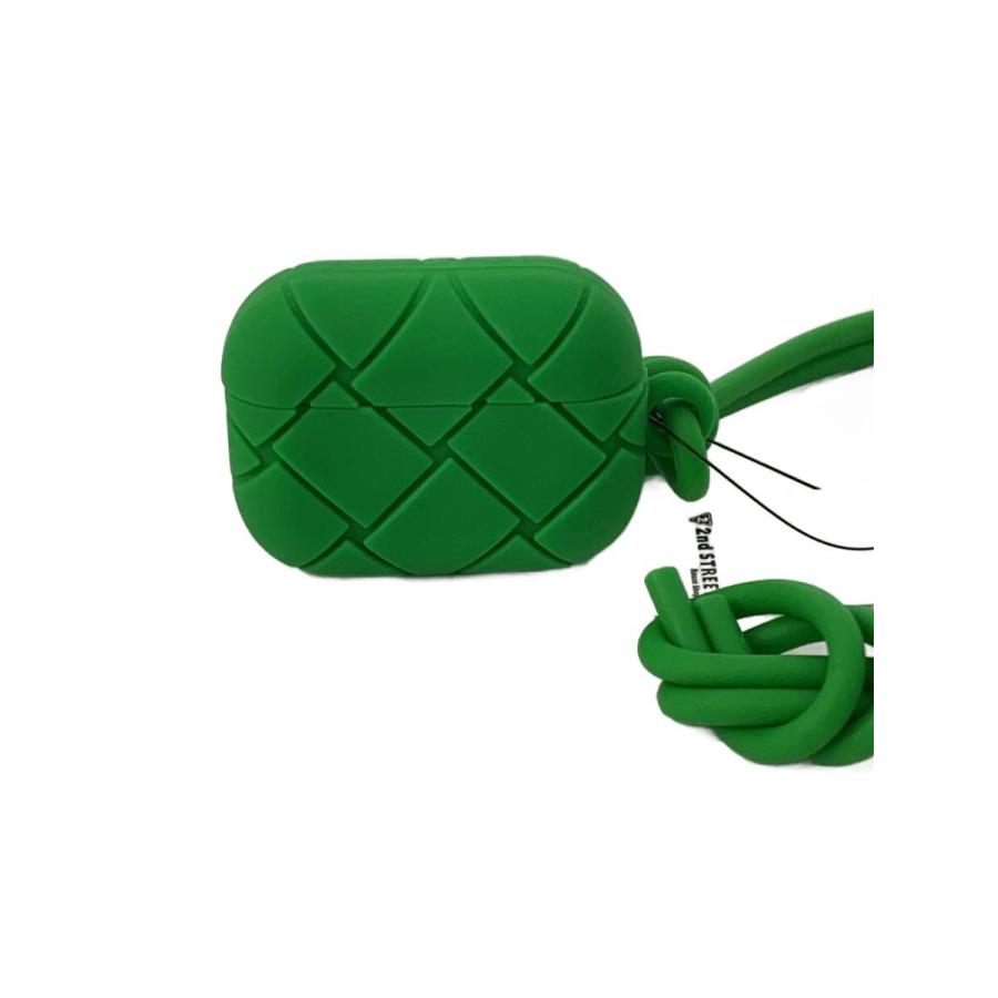 BOTTEGA VENETA◇小物/--/GRN/無地/メンズ/airpods pro ケース