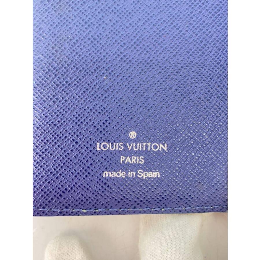 LOUIS VUITTON◇アジェンダPM_エピ/レザー/BLU/メンズ LOUIS VUITTON 