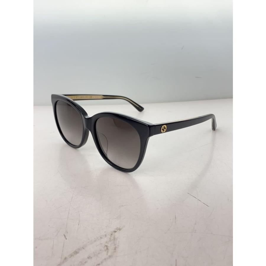 GUCCI◇サングラス/ウェリントン/プラスチック/BLK/BLK/レディース
