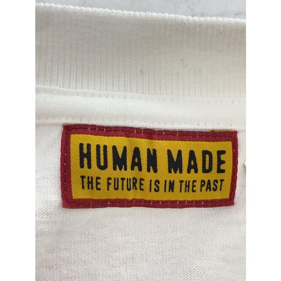 HUMAN MADE◇ヒューマンメイド/長袖Tシャツ/XL/コットン/ホワイト