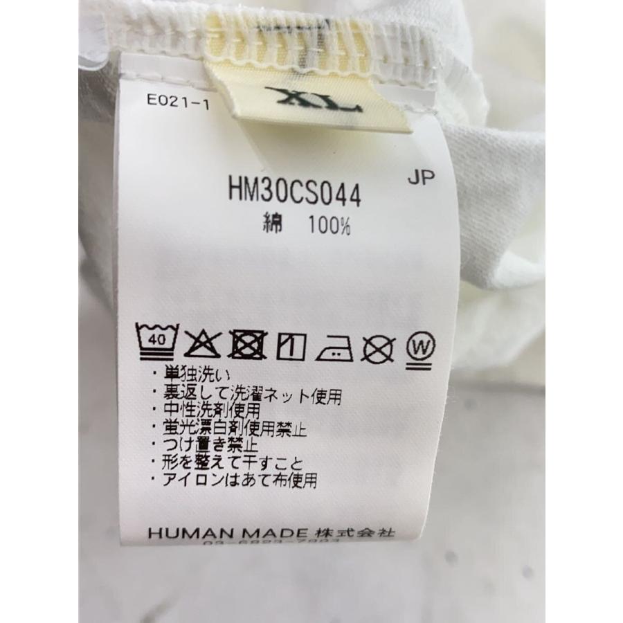 HUMAN MADE◇ヒューマンメイド/長袖Tシャツ/XL/コットン/ホワイト