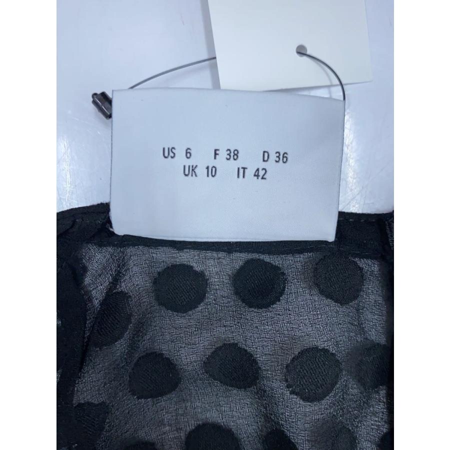 AKRIS punto◇長袖ワンピース/38/ポリエステル/BLK/千鳥格子