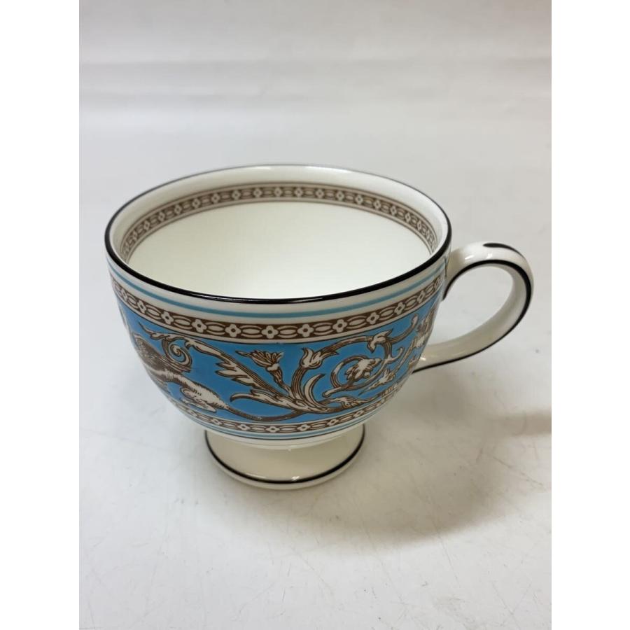 【未使用】ウェッジウッド・フロレンティーンターコイズ カップ＆ソーサー、プレート WEDGWOOD◇フロレンティーン ターコイズ/カップ&ソーサー/2点セット