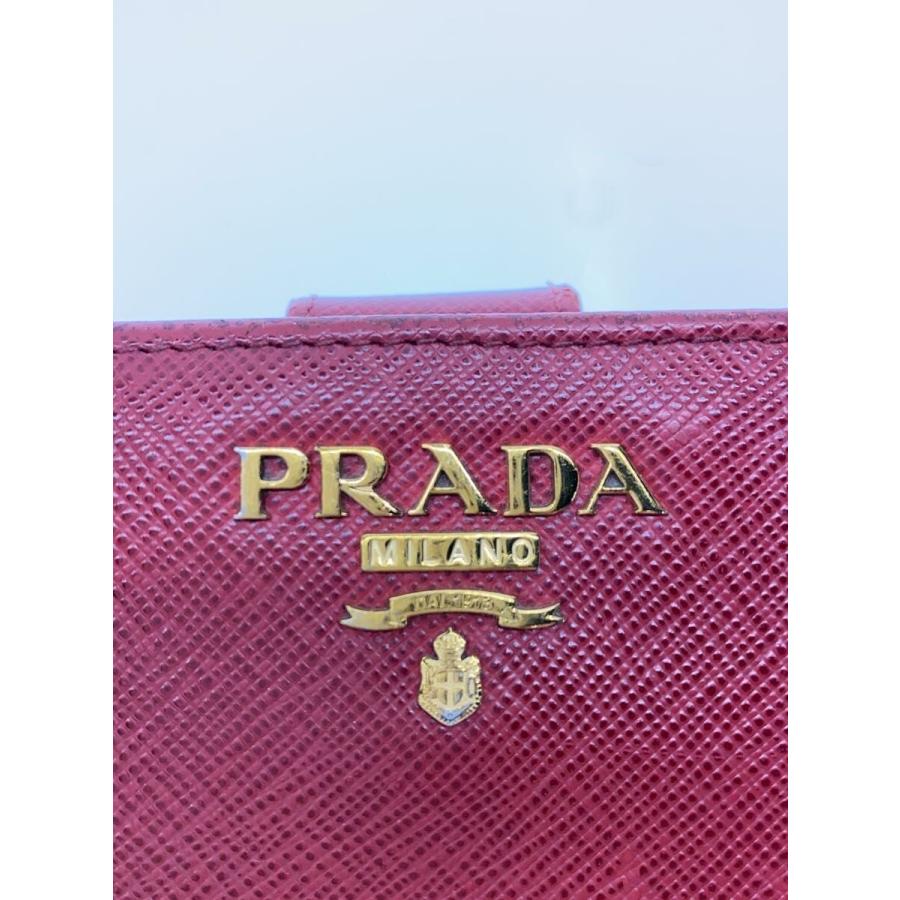PRADA◇2つ折り財布/レザー/RED/レディース : セカンドストリートYahoo