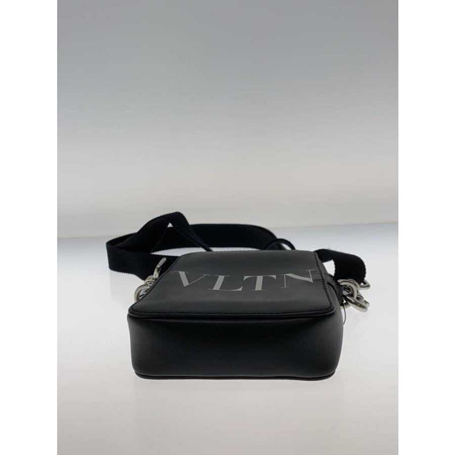 VALENTINO GARAVANI◇ショルダーバッグ/レザー/BLK/レザースモール 