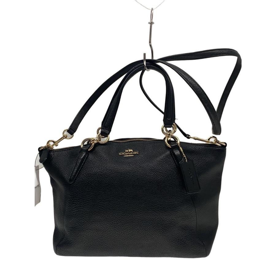 【週末SALE】COACH レザー ショルダーバッグ ブラック COACH◇ショルダーバッグ/レザー/BLK// : セカンドストリートYahoo!店