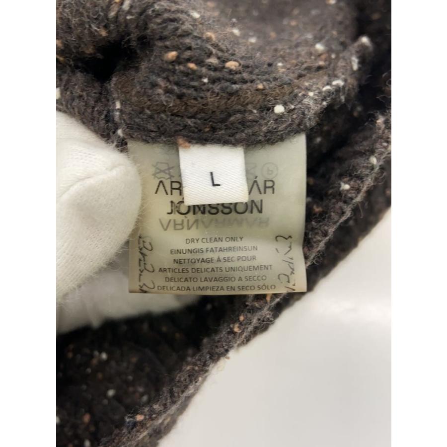 ARNAR MAR JONSSON/ジップアップニット・セーター(厚手)/L/ウール/ブラウン