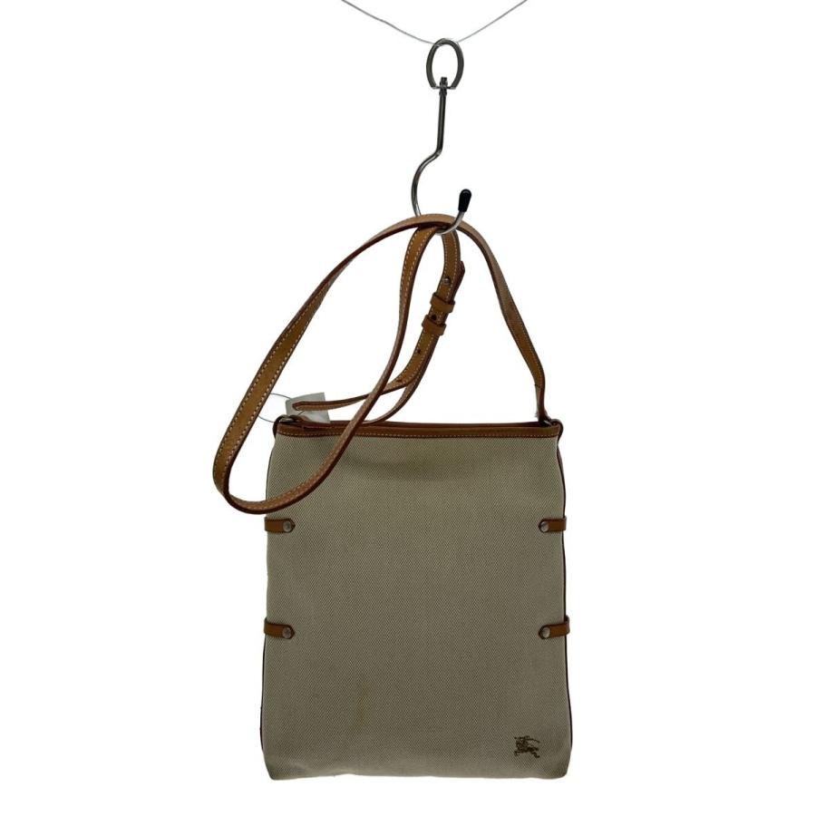 BURBERRY BLUE LABEL◇ショルダーバッグ/キャンバス/BEG// : セカンド 