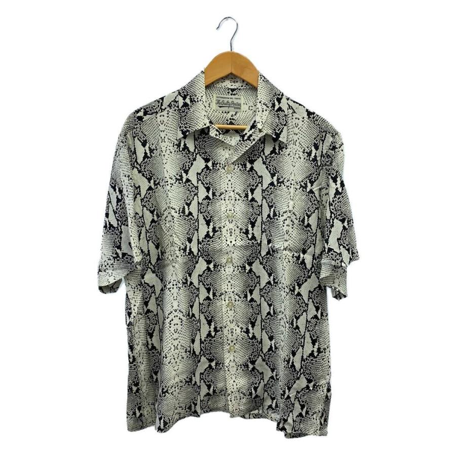 WACKO MARIA / 半袖シャツ/M/レーヨン/WHT WACKO MARIA◇半袖シャツ/M/レーヨン/WHT