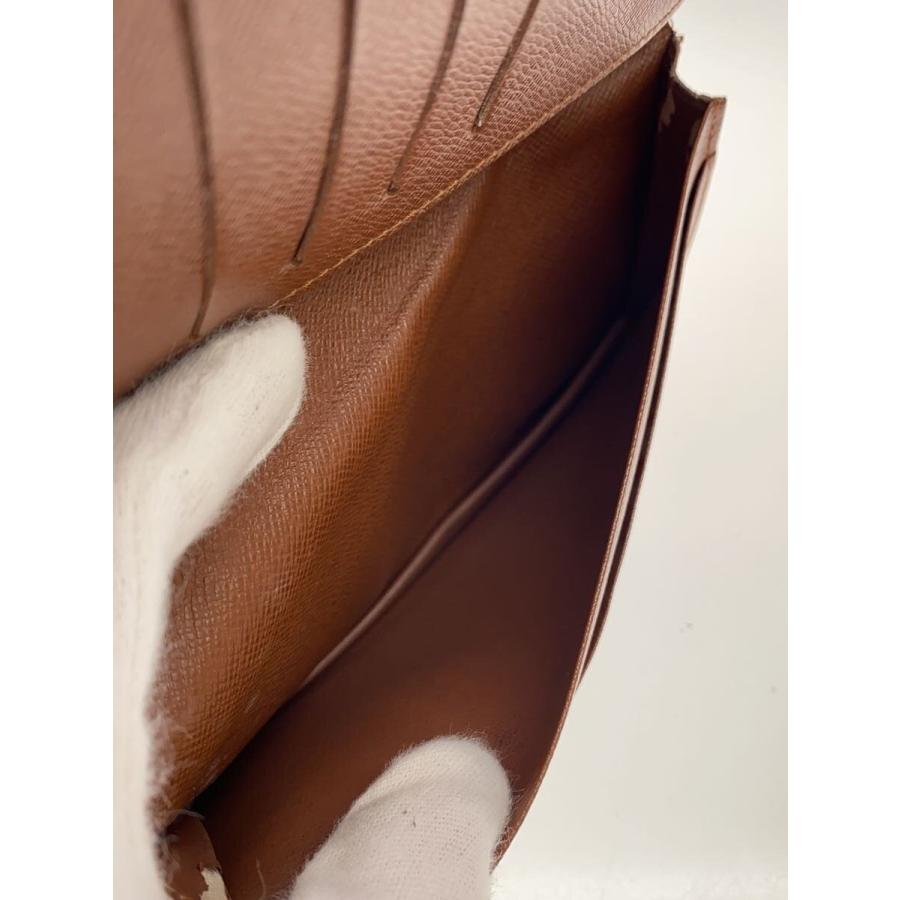 LOUIS VUITTON◇長財布/レザー/BRW/総柄/メンズ : セカンドストリート