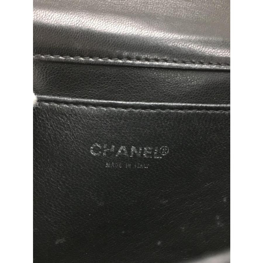 CHANEL◆マドモアゼル JUST A DROP No5 クラッチバッグ/エナメル/BLK/プリント/a17585//｜ssol-shopping｜03