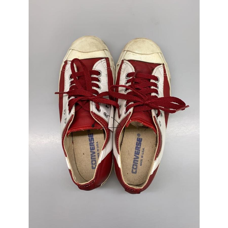 CONVERSE◇90s/USA製/Jack Purcell/ラリ-/レッド/レザー/バイカラー