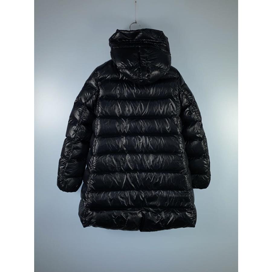 【MONCLER】Suyenロングダウンジャケット ロゴ フード ナイロン MONCLER◇SUYEN/スイエン/ロングダウンジャケット/ナイロン/BLK