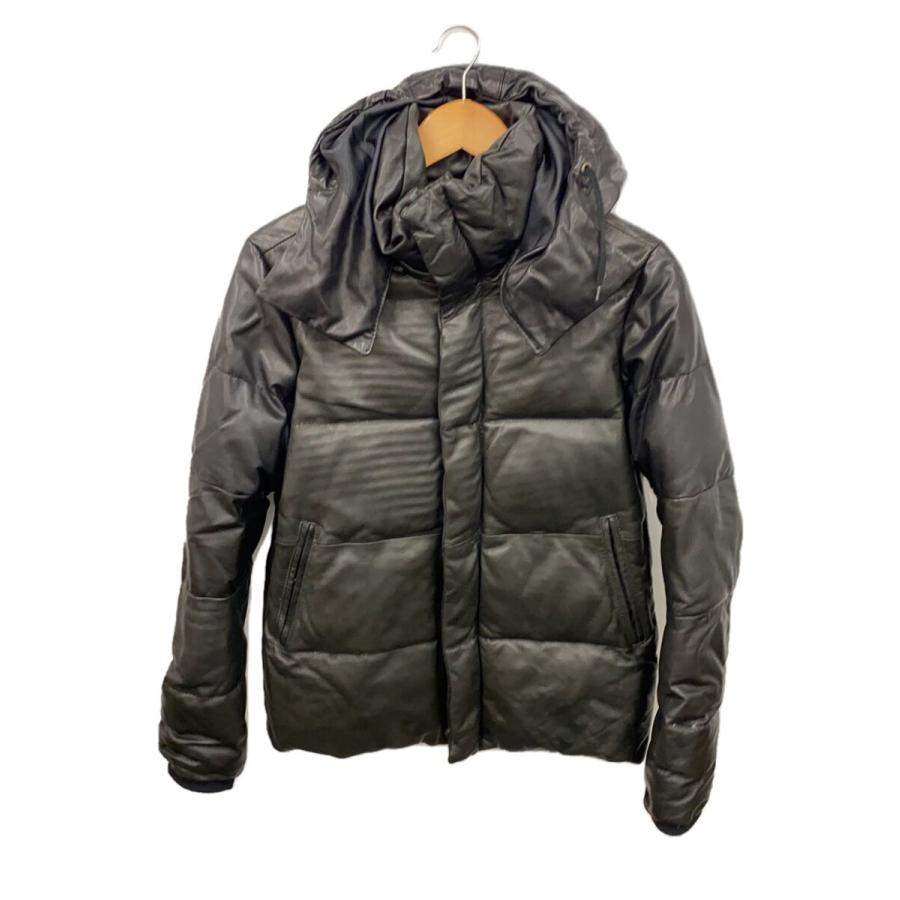 glamb グラム　レザーダウンジャケット　サイズ1 牛革 グラム glamb ダウンジャケット 羊革 ラムレザー メンズ 1 アウター